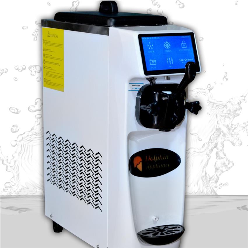 Single flavor softy ice cream machine