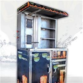gas shawarma machine with cabinet